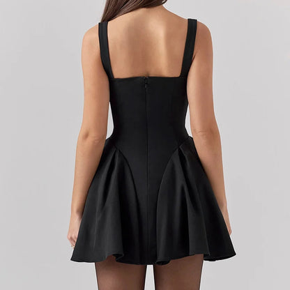 Schwarzes Korsett Kleid Kurz​
