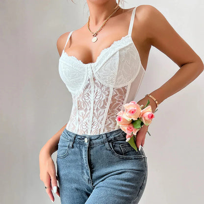 Spitzen Korsett Body