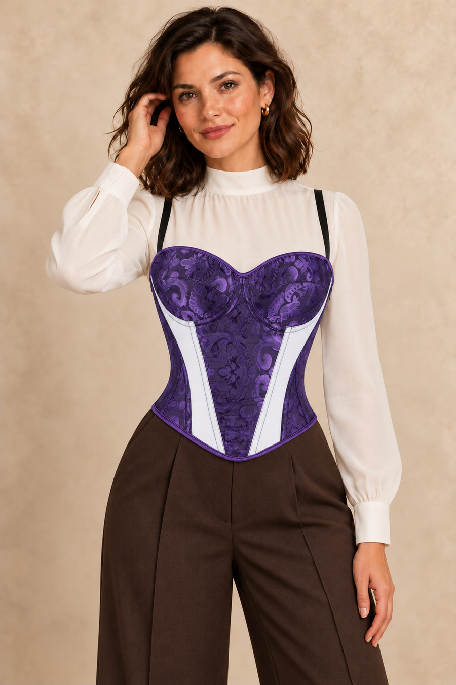 Korsett Violett