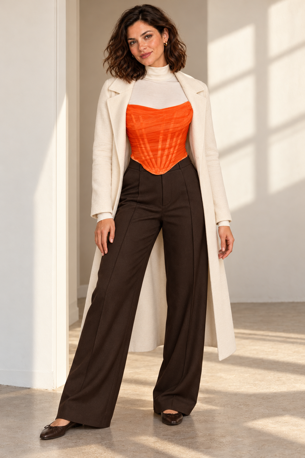 Top Korsett Orange – Der Look