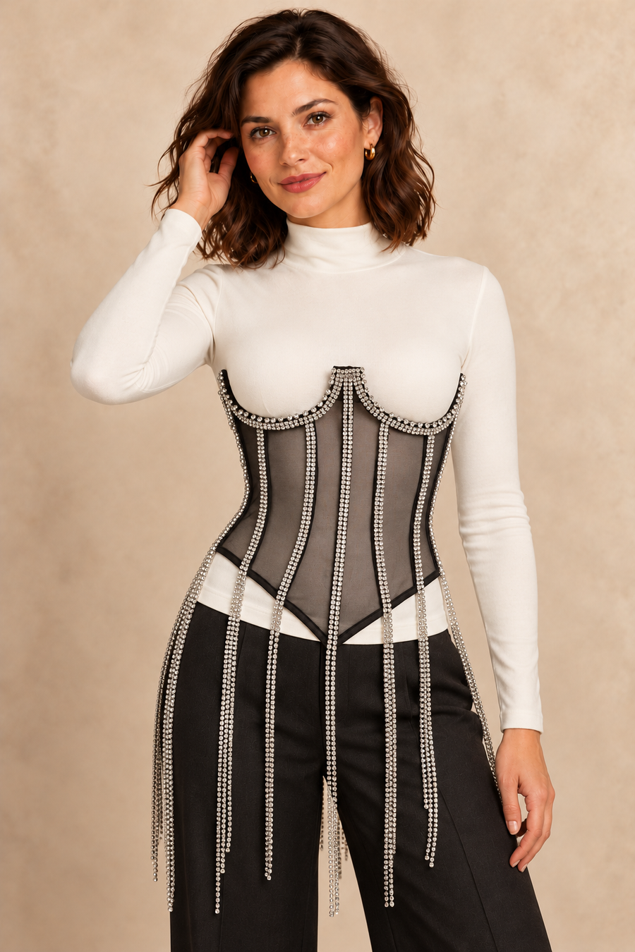 Glitzer Korsett