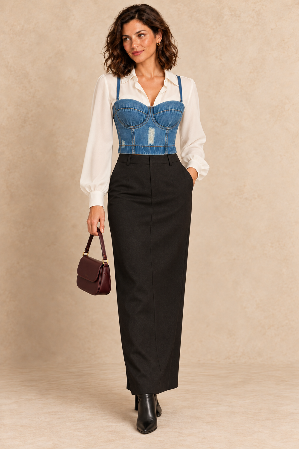 Korsett Oberteil Jeans – Der Look